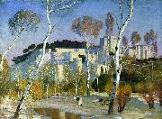 Adrian Scott Stokes Palace of the Popes at Avignon France oil painting artist